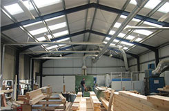 Steel frame building